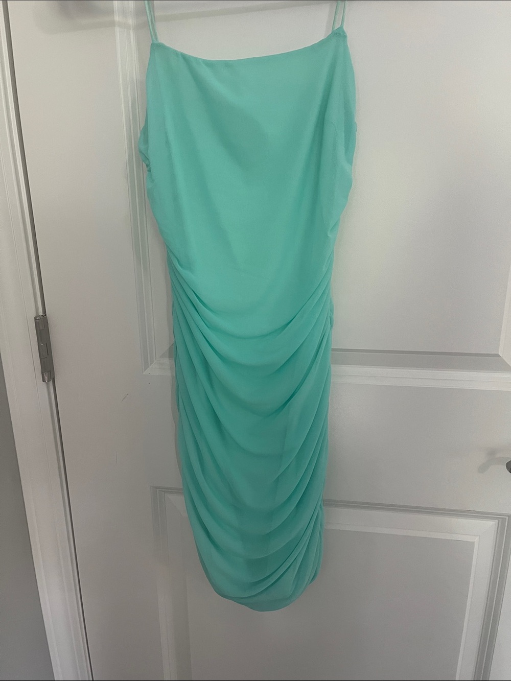 Hello Molly Teal fitted mini dress